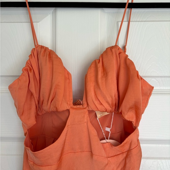 NWT Sage + Paige Peach Rosabel Maxi Dress - Picture 6 of 9